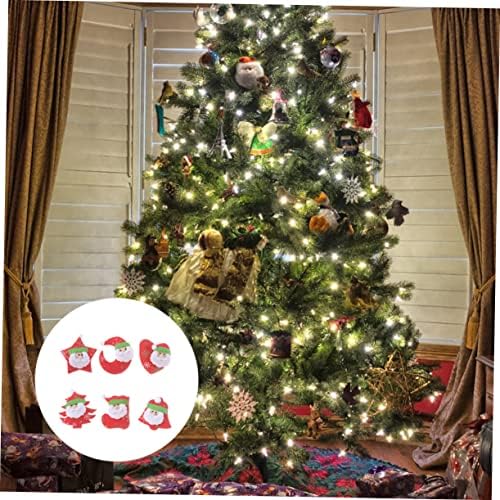 עיצוב חג המולד של Soimiss 6 יחידות עץ חג המולד תליון לידה קישוטים לידה תפאורה אדורוס פרה דה חג המולד