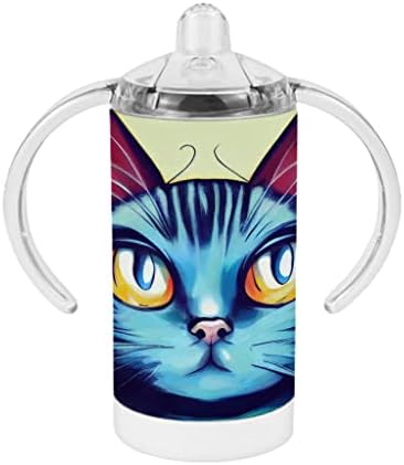 קריקטורה חתול קש כוס-גרפי תינוק קש כוס - חמוד קש כוס