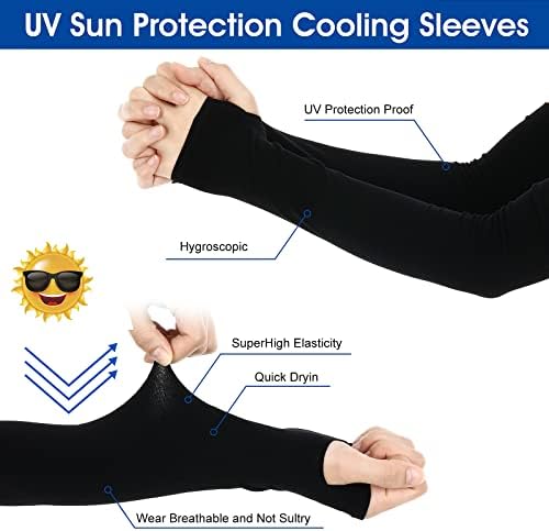 ASTER 10/6PARS שרוולי זרוע לגברים שרוולי הגנה על UV שרוולי דחיסה לנשים