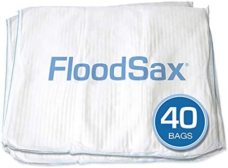FloodleSax FS20R ללא חול ללא חול מחסום שיטפונות סופגים, 19 x 20, 20 חבילה, לבן, 20 ספירה