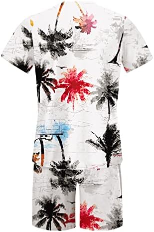 גברים תלבושת קיץ חוף חוף שרוול קצר חולצה מודפס