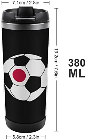 ספלי קפה נסיעות כדורגל יפן עם כוסות מבודדות מכסה בקבוק מים קיר כפול נירוסטה
