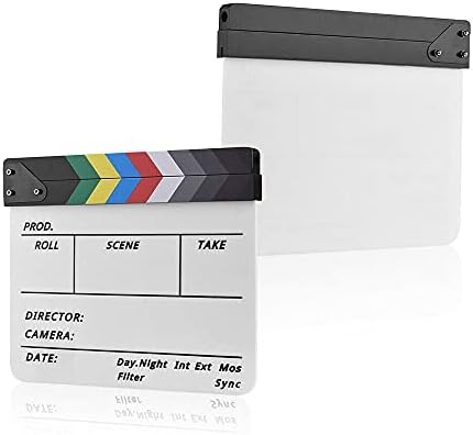 לינלייף 11.8 איקס 9.8 אקריליק מקצועי סרט קלאפר קלאפר לוח טלוויזיה סרט סרט צפחה עץ קלאפר לוח צבע מקלות