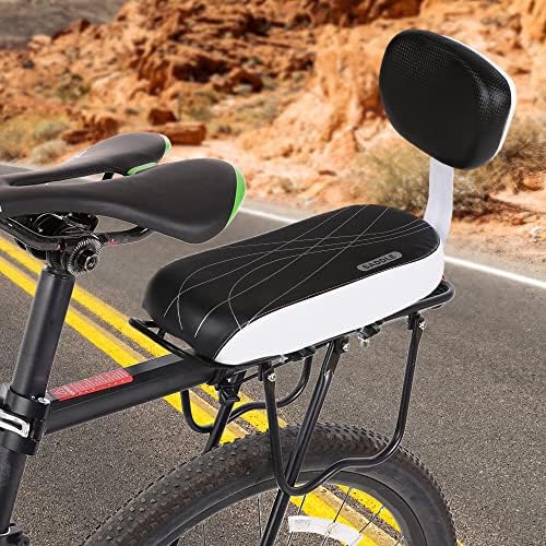 AOMIUN אופניים אחורי מושב אחורי רכיבה על אופניים מושב אחורי מושב אחורי אופניים אחורי ערכת מושב מרופדת עם