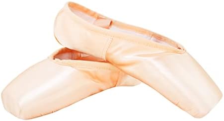 נעלי Ballerina Ballerina לנשים Cabplroi ריקוד בלט מקצועי סאטן פוינט נעליים לבנות עם תיקים ובוהן