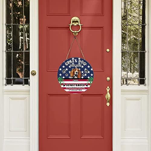 מאליהונג אישית אמריקאי דגל פיטבול גור חיות מחמד סימן מול דלת חווה מרפסת דקור תליית סימן מטורף כלב חייהם
