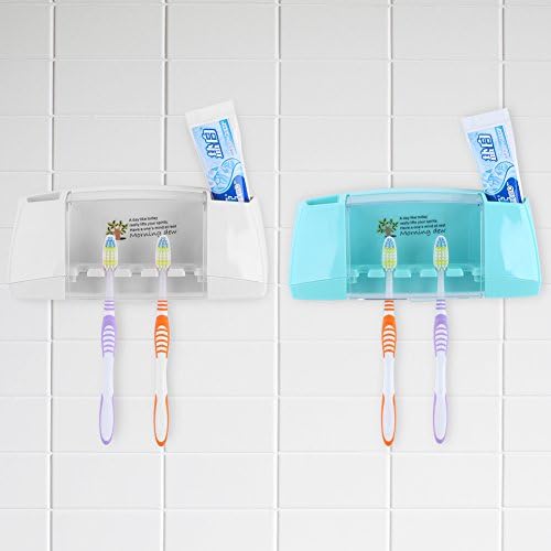 קיר רכוב מברשת שיניים מחזיק דביק אמבטיה משחת שיניים ארגונית סטנד מתקן לבית מקלחת וחדר אמבטיה