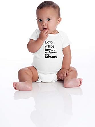 בנים יהיו חביבים אנושיים - גבירות ג'נטלמן פעוט שהגעתי - תינוק חמוד מצחיק גוף תינוקות מקשה אחת