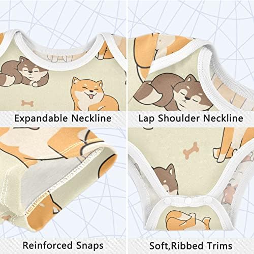 חליפות גוף תינוקות חתולים חמודים שרוול קצר כותנה חליפות תינוקות לבנות בנות 0-24 חודשים