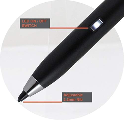 Broonel Black Fine Point Digital Active Stylus Pen תואם ל- Dell Inspiron 15 7000 2 ב- 1 / dell
