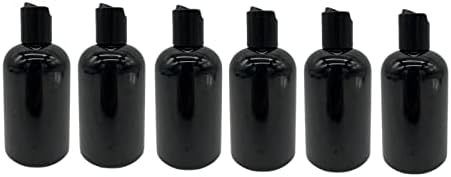 חוות טבעיות 4 גרם שחור BOSTON BPA בקבוקים חופשיים - 6 מכולות ריקות למילוי ריק - שמנים אתרים מוצרי ניקוי - ארומתרפיה