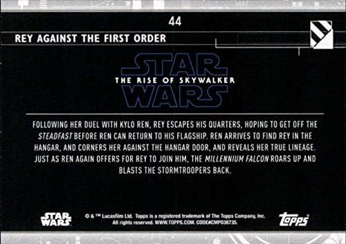 2020 Topps מלחמת הכוכבים העלייה של Skywalker Series 2 Blue 44 ריי נגד כרטיס המסחר הראשון בהזמנה הראשונה
