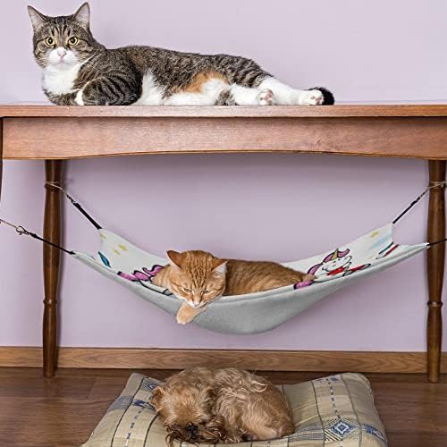 מיטת שינה חתול חד קרן ערסל לחיות מחמד עם רצועות מתכווננות ווי מתכת 16.9& 34; איקס13