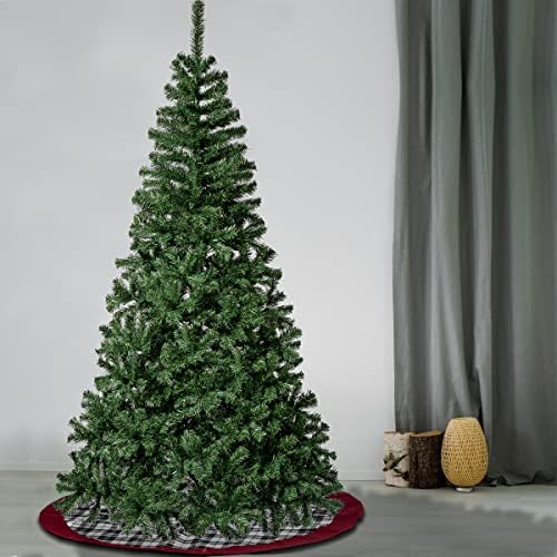חברת העצים הלאומית מסורות ראשונה מסורות מלאכותיות לינדן אשוח עטוף עץ חג המולד, עמיד בפני אש והיפואלרגני,