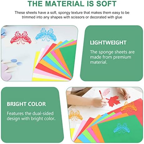 Adocarn לצבעים * EVA מתקפל חומרים צבעוניים חומרים ספוג רוז כיתה ניירות לילדים מייצרים יד מלאכה ומסיבות מלאכה: