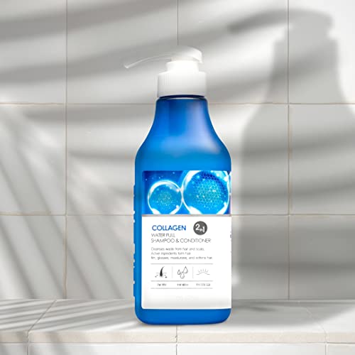 FarmStay Collagen Water Shampoo ומרכך מרכך, 2in1