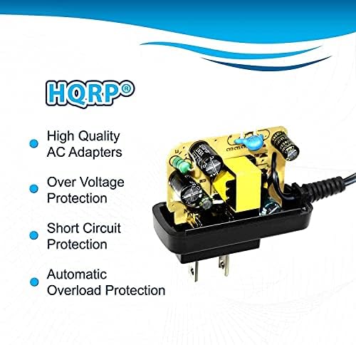 מתאם HQRP 6V AC תואם ל- SONY AC-6013 RDP-M5IP RDP-M7IP רמקול נייד עגינה מעגן אספקת חשמל מתאם כבל