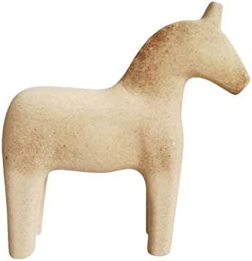 Coheali עץ פסל פסלים מלאכה שוודי סוס דלה סוס סוס לא גמור פסלונין עץ דלה סוס ניטרלי ציור דלה פסל