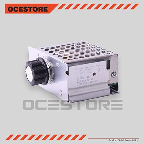Ocestore 4000W ווסת מתח אלקטרוני מנוע בקר תרמוסטט AC SCR SCR בקרת מהירות כוח רגולטור מתח מתח מתח מנוע