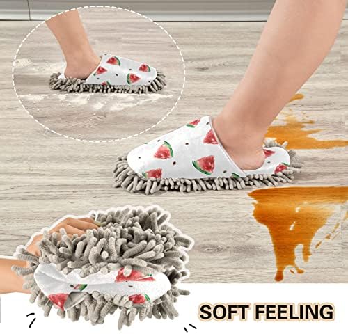 קיץ פרוסה אדום אבטיח סמרטוט רצפת ניקוי לשטוף נעלי בית לנשים אבק ניקוי נעלי בית עבור מתנות