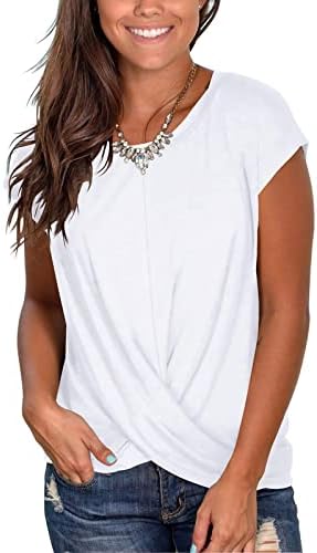 ספנדקס חולצות לנשים נשים קיץ קצר שרוול חולצות מקרית רפוי הדפסת חולצות ארוך שרוול