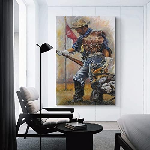 ציוד חייל באפלו ציור פוסטר פוסטר צביעת קיר פוסטר אמנות לחדר שינה תפאורה לסלון 08x12 אינץ 'ללא סגנון