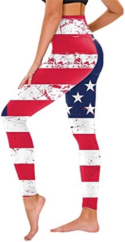נשים קיץ בגדי עצמאות יום לנשים של אמריקאי 4 של יולי הדפסת חותלות מכנסיים ליוגה נשים קומפי