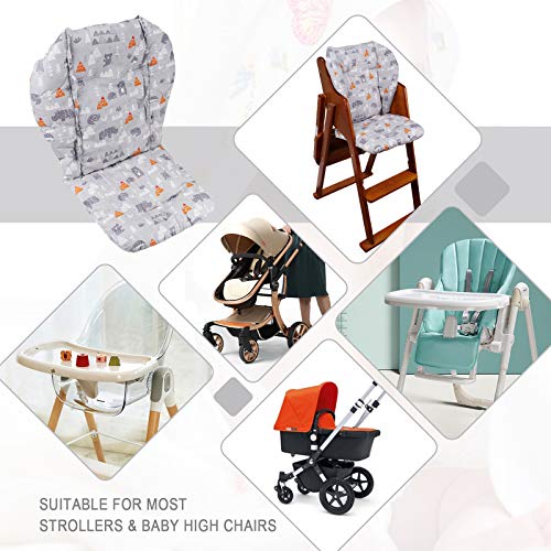 כרית כיסא גבוהה, כרית כיסוי כיסא גבוהכיסוי כרית כיסא גבוה, רך ונוח, קל ונושם, להפוך את התינוק לשבת יותר נוח
