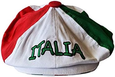 Tri -Color Italia Gatsby Cap - כובע איטלקי צבעוני - אוסף איטליה של מוצרי גאווה איטלקיים ב- PsiloveItaly