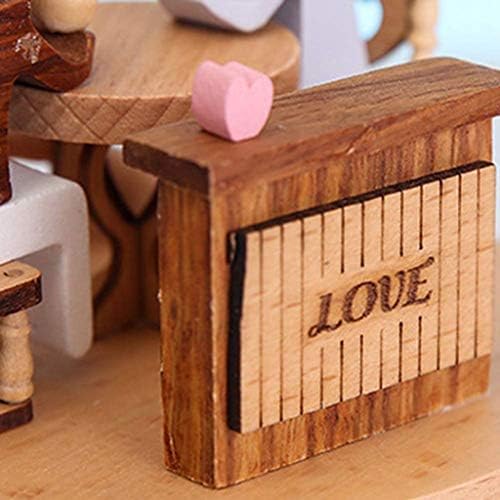 Zchan Love זוג קופסא מוזיקלית קופסא עץ קופסה מוזיקלית קישוט שולחן עבודה קישוט