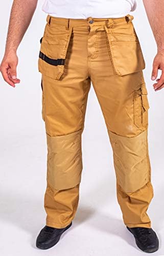 מכנסיים לבניית קורדורה של פאשיו גברים מכנסיים נגר כלי שירות כיסים מכנסי בטיחות ללבוש מכנסי בטיחות
