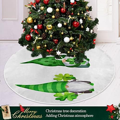 OARENCOL ST PATRICK DAY GNOMES חצאית עץ חג המולד 36 אינץ