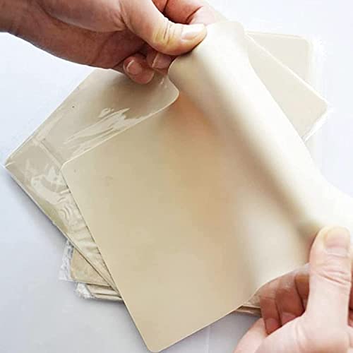 תרגול מזויף נייר העברת עור 55 יחידות- Beoncall עור מזויף 20 יחידות עור ריק תרגול 8 × 6in 30 pcs נייר סטנסיל