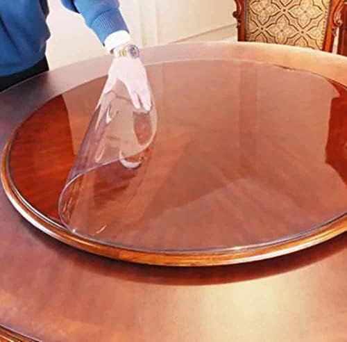פרקלה עגולה עגולה מפלסטיק שולחן שולחן שולחן מגן ריהוט עיגול כיסוי ויניל עמיד למים PVC עמיד חום לחום לשולחן