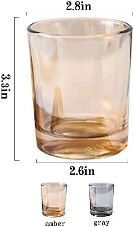 כוס כוסות כוסות זכוכית של קאווין 2 יחידות ， כוס מברשת שיניים ， מחזיק למברשות איפור, מברשות שיניים,