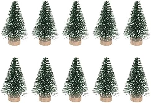 עצי אורן מיניאטוריים עצי עצי סיסל עם עץ אורן מכוסה עץ עץ חג המולד עץ שולחן עץ שולחן לסצינות