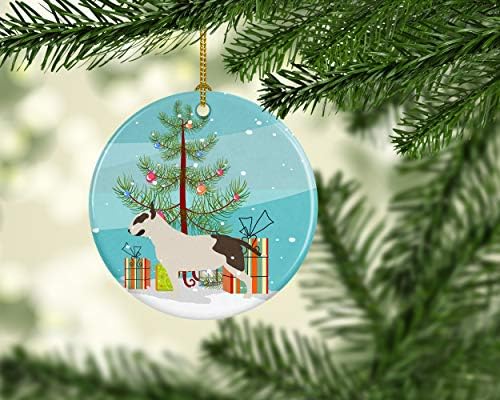 אוצרות קרוליין BB2993CO1 דיין נהדר קישוט קרמיקה עץ חג מולד שמח, קישוטים לעץ חג המולד, קישוט