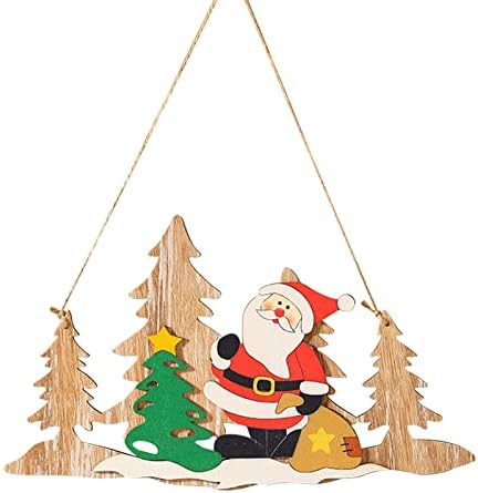קישוטים לקריסטלים לחג המולד תליון עץ חג המולד עץ חג המולד סצנת סצנת קישוט תליון ויטראז 'קולב טבעות