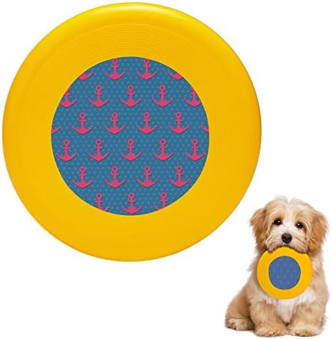 דפוס עוגן עגול כלבים מעופפים צעצועים לאימוני קערת אוכל ספורט