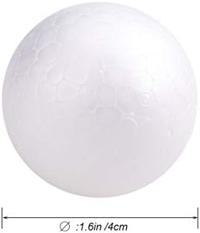 תפאורה וינטג 'פקודה 10 יחידות כדורי 4 סמ כדורי קצף מלאכה כדורי מלאכה קלקר כדורי קצף לבנים כדורי
