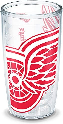 TERVIS NHL DET WINGS COLOS COLOS כוס, עטיפה, 16 גרם, ברור