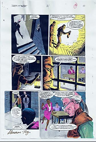 באטמן צל העטלף 21 1993 עמוד 10 צבוע מקורי חתום אדריאן רוי