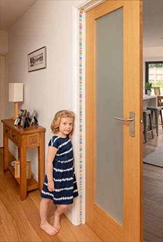 למדוד אותי! תינוק מגולגלת דלת מסגרת צמיחת גובה תרשים לילדים ילדים חדר-פסטל שורות