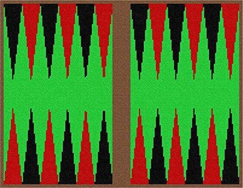ערכת רקמה פפיטה: שש-בש אדום שחור ירוק, 16 איקס 12