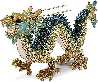 Bejeweleded Chi Dragon Trinket Box Fundul