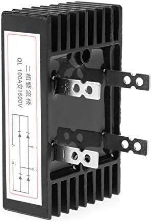 753 דיודות מיישר 1PC 100A AMP 1600V מתח מתח דו-פאזי מיישרים מישרים גבוהים שחור ושחרים זמן שירות ארוך
