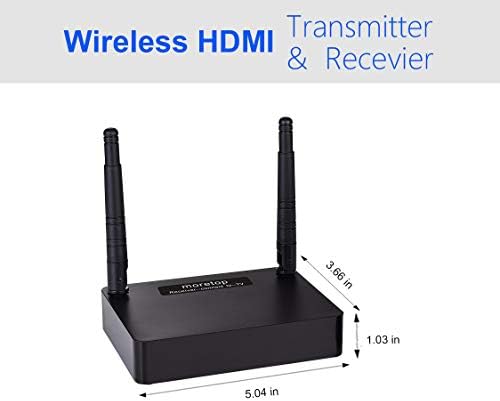 MORETOP MT-HD3503 משדר ומקלט HDMI אלחוטי אלחוטי עבור טלוויזיה/מקרן, 5.8 גרם ערכת מארח HDMI אלחוטית,