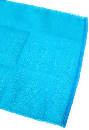 Dermatrace: פרימיום איכותי ניילון פילינג פילינג אמבטיה בד/מגבת כחול, לבן וורוד