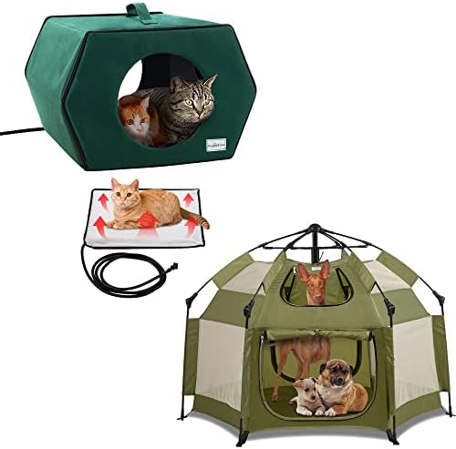מחומם חתול בית חיצוני וחתול לול אוהל מקורה