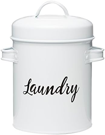 אחסון מתכת מכבסה ביתית של אמיצ ' י, 64 אונקיות, לבן